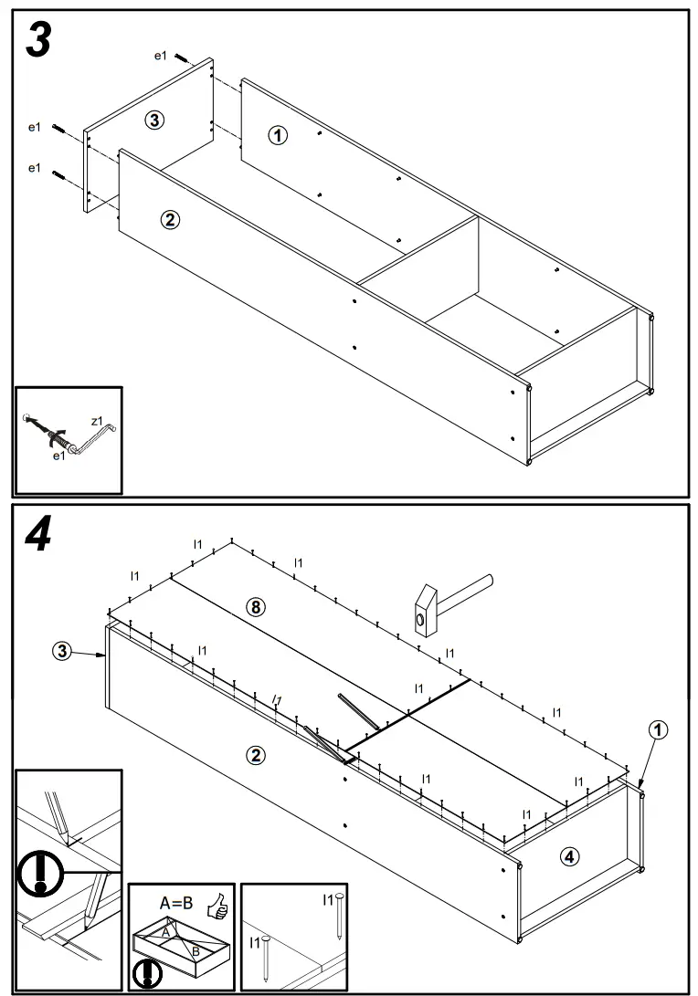Plaisio Nepo Bookcase White 4 Shelves - fig 1