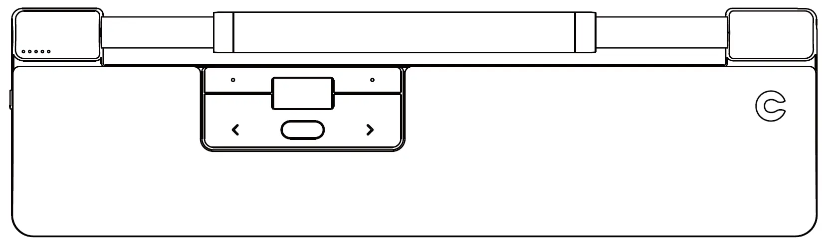 contour DONGLE52 RollerMouse Pro Wired Ergonomic Mouse for Laptop and Desktop