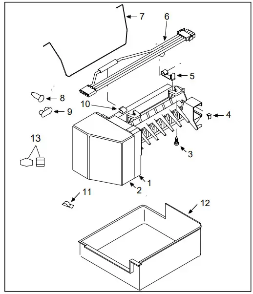 Amana IC8 Top and Bottom Freezer Refrigerator -