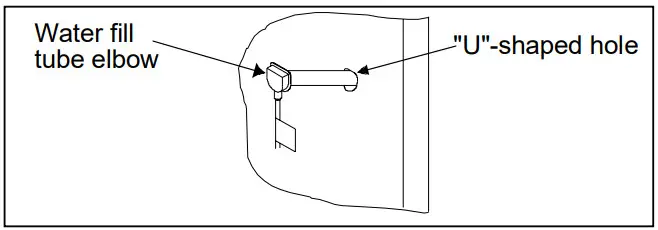 Amana IC8 Top and Bottom Freezer Refrigerator - shaped hole