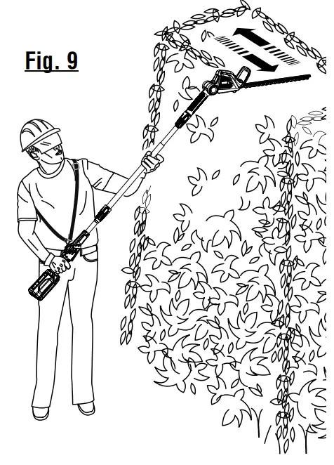 RYOBI RY40603 40 Volt Pole Hedge Trimmer fig 4