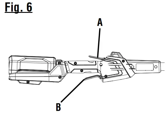 RYOBI RY40603 40 Volt Pole Hedge Trimmer fig 5