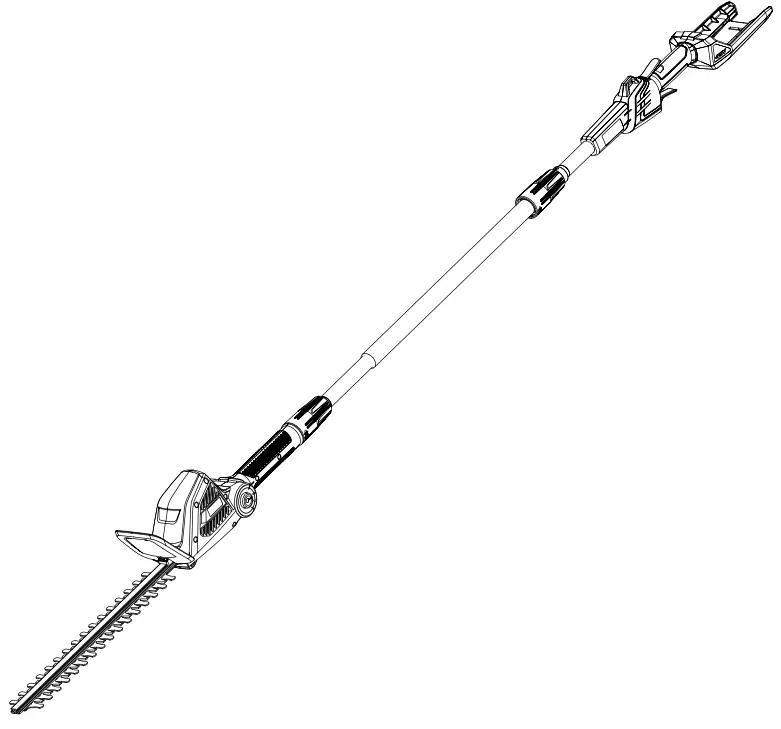 RYOBI RY40603 40 Volt Pole Hedge Trimmer