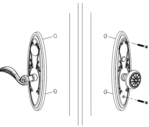 EMTEK Dummy Mortise Lock Lever by Lever, Knob by Knob-FIG2
