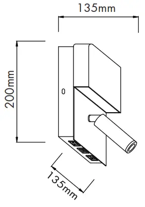 QAZQA Robin WL Outdoor Lighting - Overall Sizes