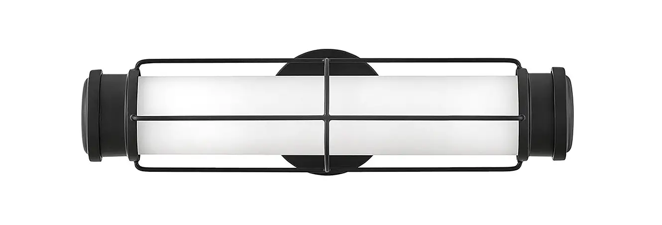 Hinkley 54300bk Saylor Black Led 17 Bathroom Light Sconce Installation Guide