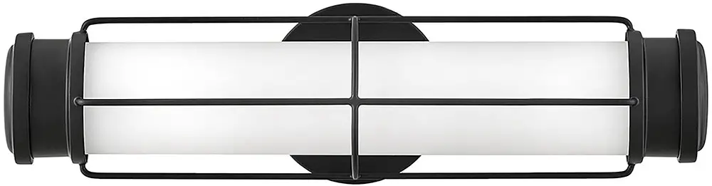 HINKLEY 54300BK Saylor Black LED 17 Bathroom Light Sconce