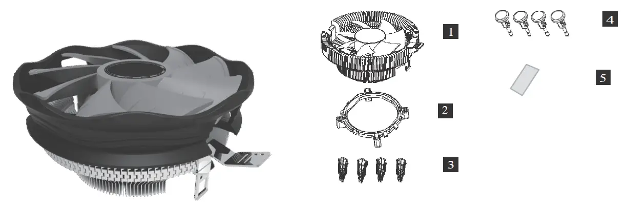 gembird-CPU-HURACAN-X30 CPU-Cooling-Fan-FIG-1