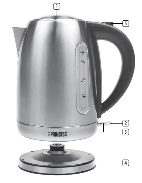 PRINCESS 01 236018 01 001 Stainless Steel Kettle-fig1