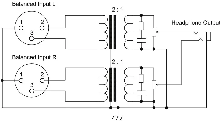 SONIFEX CM HPR1 Headphone Volume Control - Block Diagrams 2