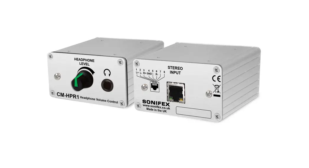 Sonifex Cm-hpr1 Headphone Volume Control User Manual