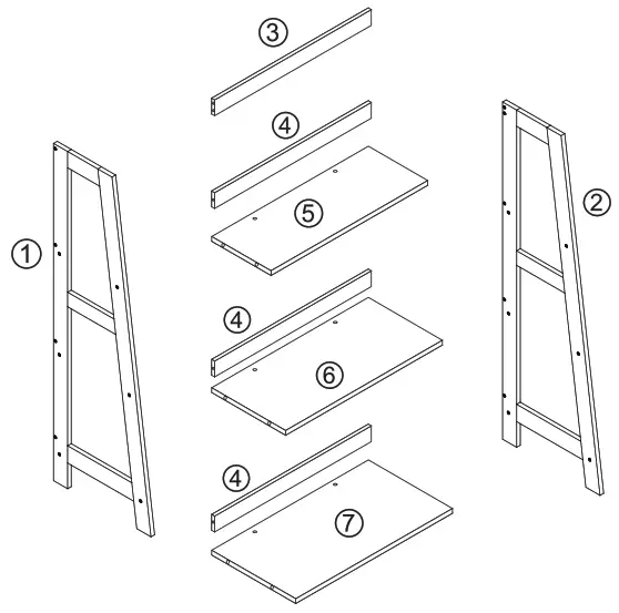 Kmart KC43150618 Oak Look Short Bookshelf - Figure 1