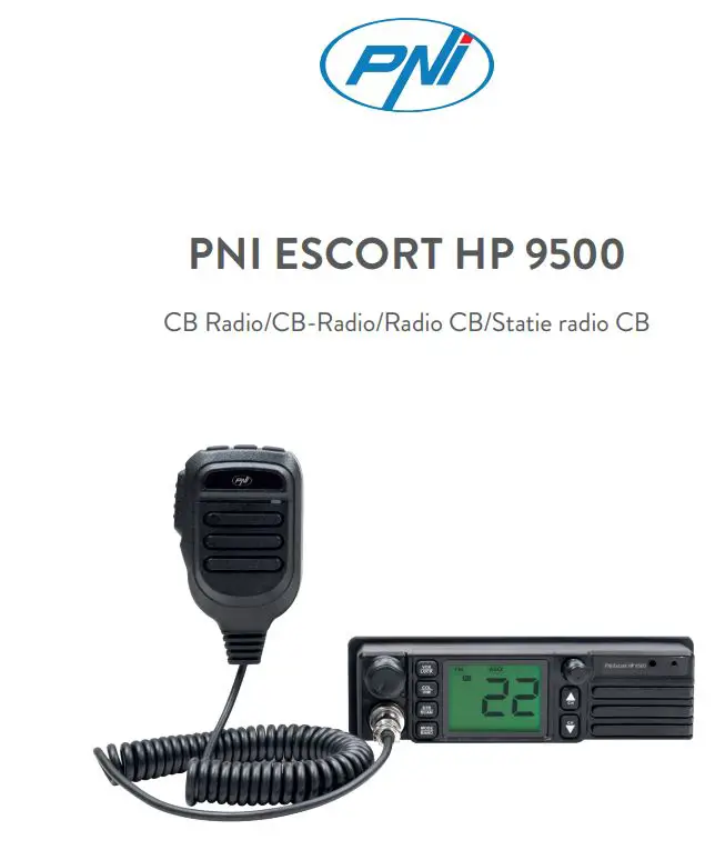 PNI ESCORT HP 9500 CB Radio User Manual