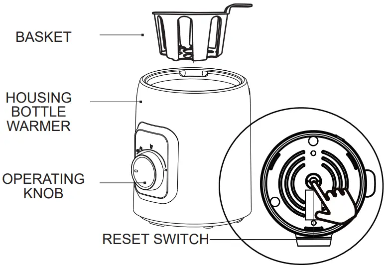 Alecto BW600 Bottle Warmer - BOTTLE WARMER