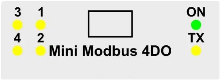 aspar Mini Modbus 4DO Expansion Module 4 Digital Outputs - fig 2