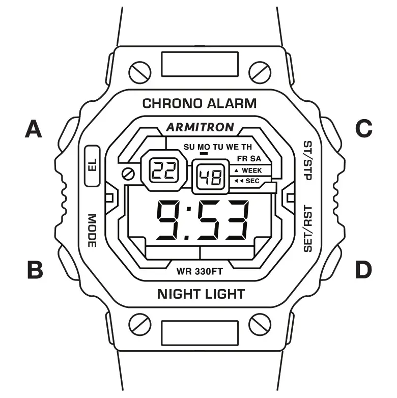 Armitron Xnaie01 Series Watch User Manual