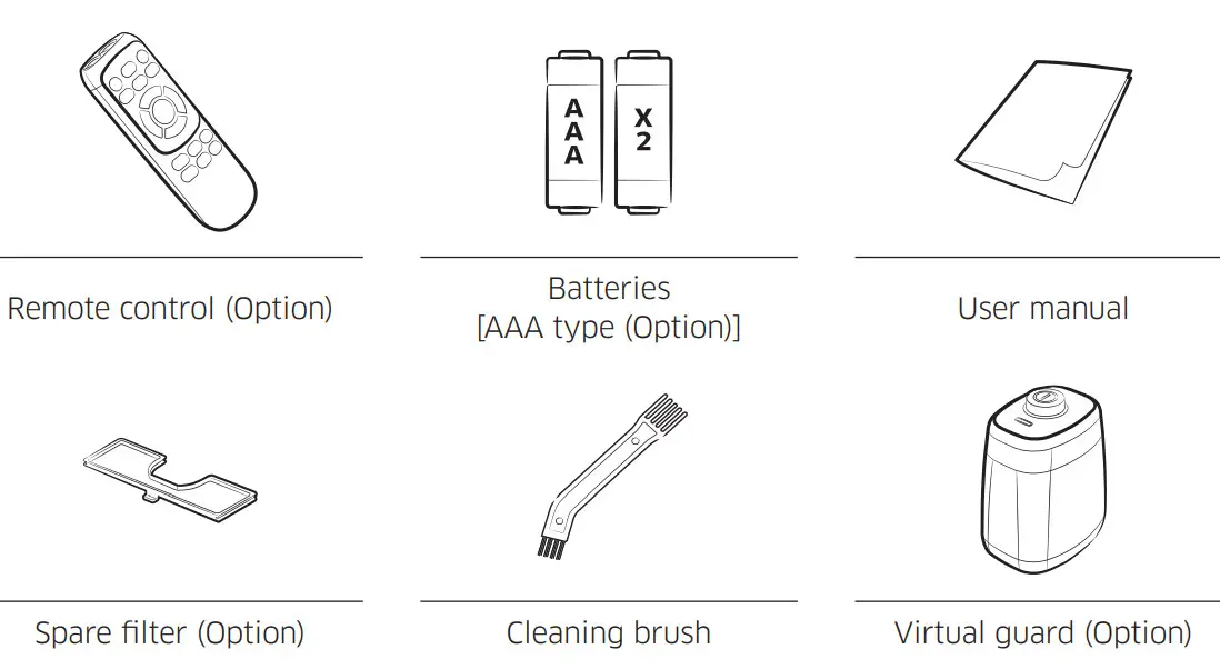 SAMSUNG SR10J5050U Robotic vacuum - Accessories