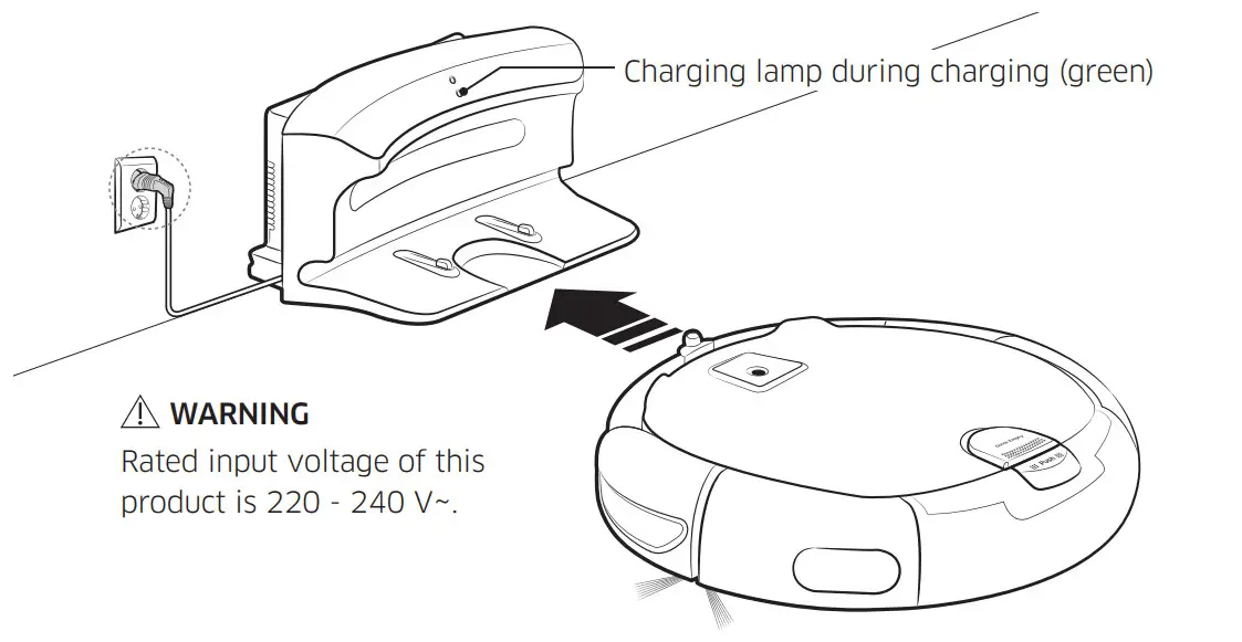 SAMSUNG SR10J5050U Robotic vacuum - Charging