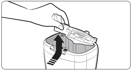SAMSUNG SR10J5050U Robotic vacuum - Open the battery
