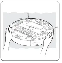 SAMSUNG SR10J5050U Robotic vacuum cleaner - Cleaning the driving wheel 1