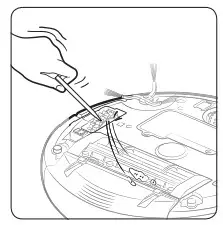 SAMSUNG SR10J5050U Robotic vacuum cleaner - Cleaning the driving wheel 2
