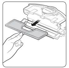 SAMSUNG SR10J5050U Robotic vacuum cleaner -Cleaning the dustbin 2