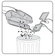 SAMSUNG SR10J5050U Robotic vacuum cleaner - Cleaning the dustbin4