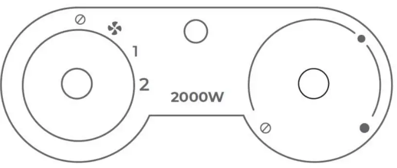 timberk T HG2 Q15M Electric Fan Heater - fig 1