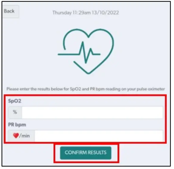 healthdirect Real Time Device Monitoring App - readings 1