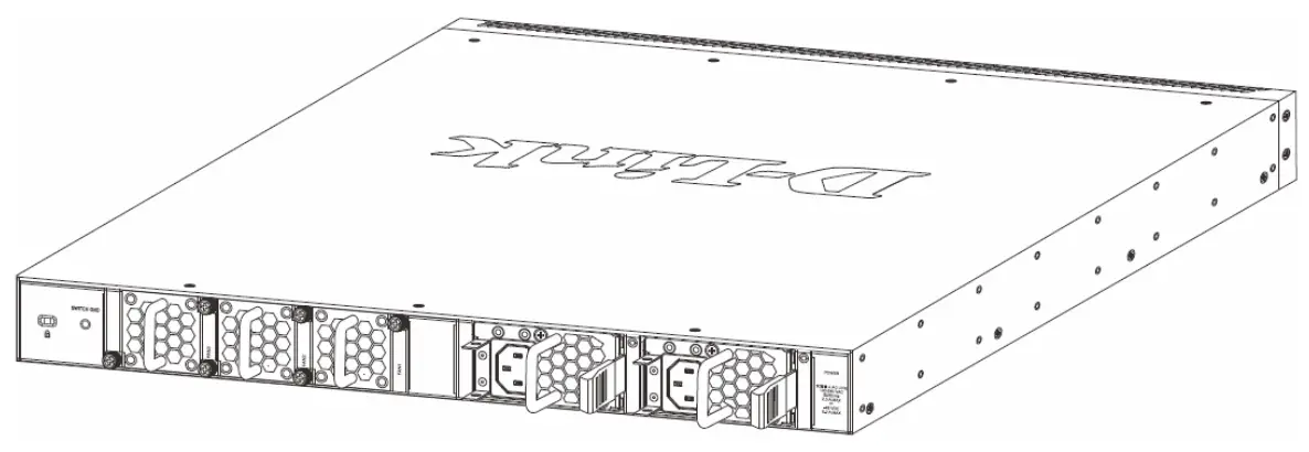 D-Link DXS-3400-24SC 24-Port Layer 3 Stackable 10 Gigabit Fiber Managed Switch - Power