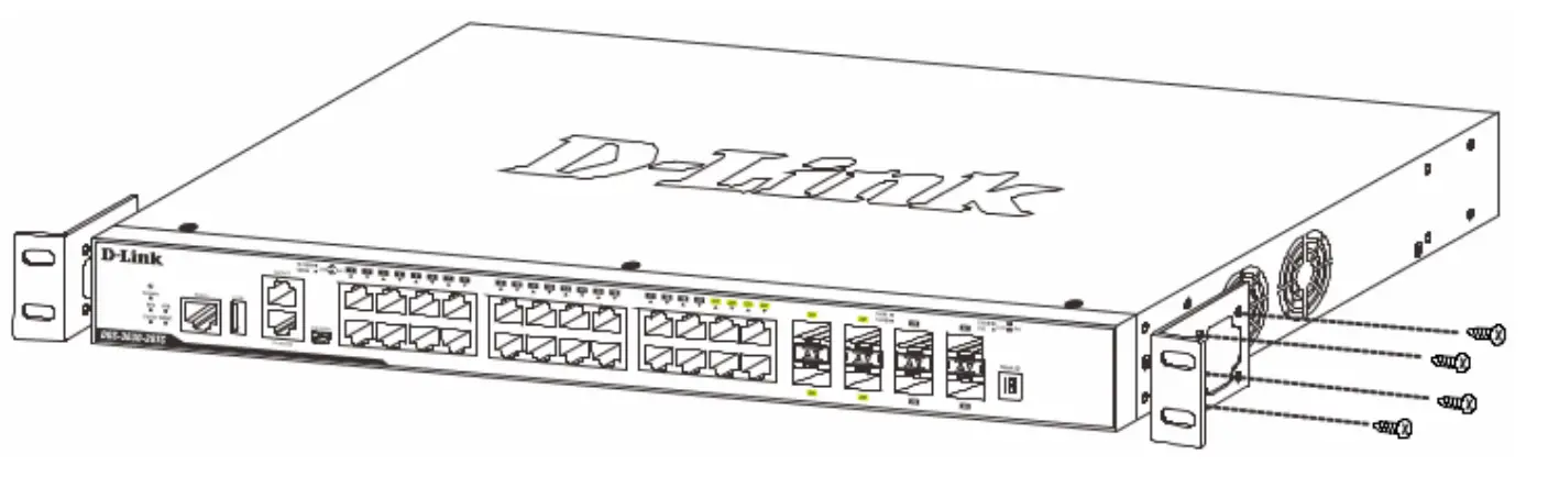 D-Link DXS-3400-24SC 24-Port Layer 3 Stackable 10 Gigabit Fiber Managed Switch - Switch
