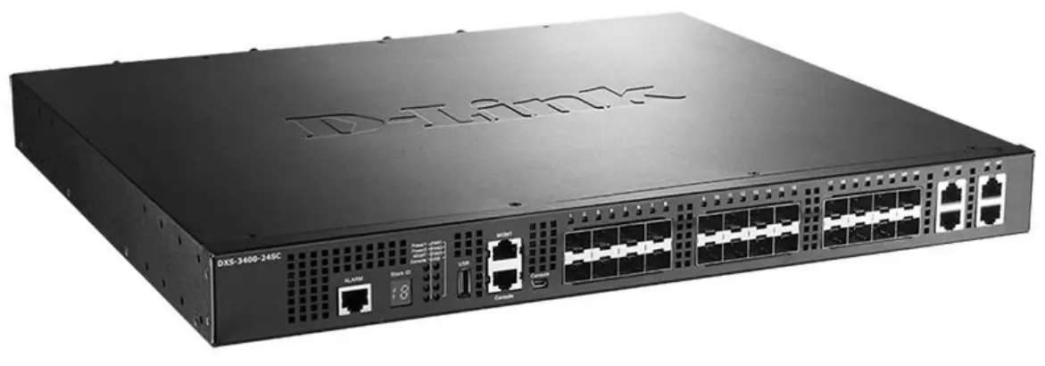 D-Link DXS-3400-24SC 24-Port Layer 3 Stackable 10 Gigabit Fiber Managed Switch