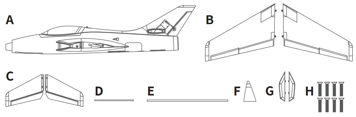 XFLY-MODEL Sirius 80mm 12 Blade EDF Sport Jet -List