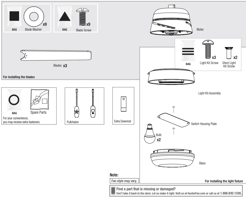 Comes in your box continued