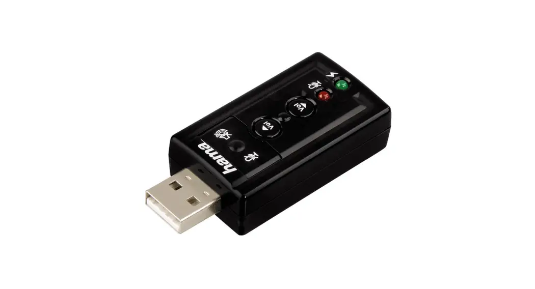 Hama 00051620 Usb Sound Card 7.1 Surround Instruction Manual