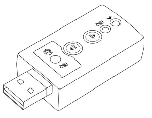 hama 00051620 USB Sound Card 7.1 Surround