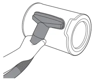 Clean the surface of filter