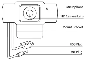 Bluestone WC2 Retina Webcam with Microphone - FIGURE 1