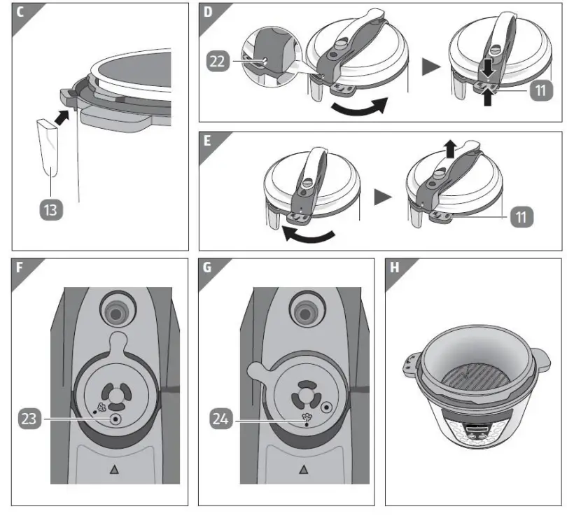 anko KY-318 Pressure Cooker - COOKING PREPARATION