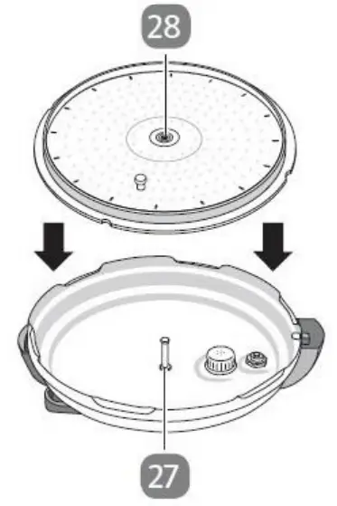 anko KY-318 Pressure Cooker - INSTALLING THE LID 2