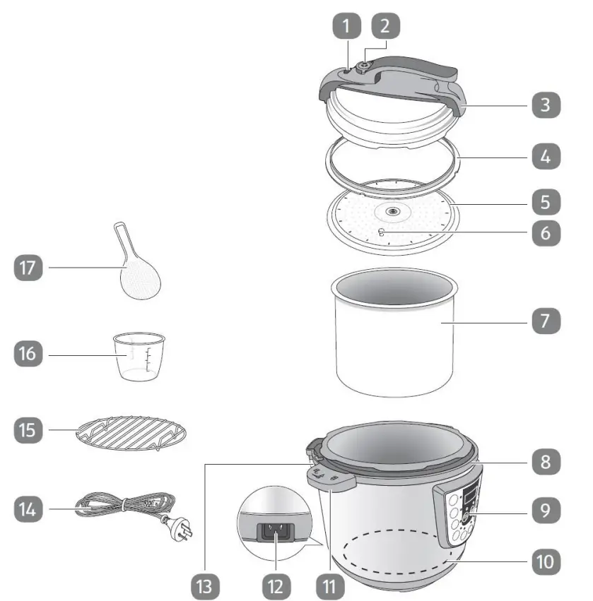 anko KY-318 Pressure Cooker - PRESSURE COOKER