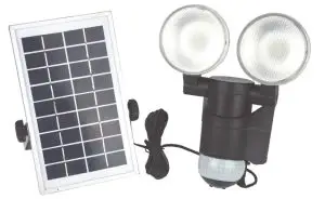 Westfalia 881176 Dual Solar Spotlight with Motion Sensor