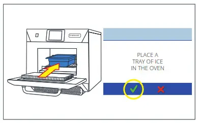 Merrychef eikon e4s Daily oven cleaning - Cool down the oven 2