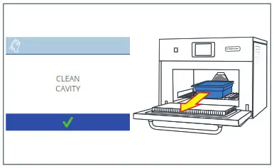 Merrychef eikon e4s Daily oven cleaning - Cool down the oven 4