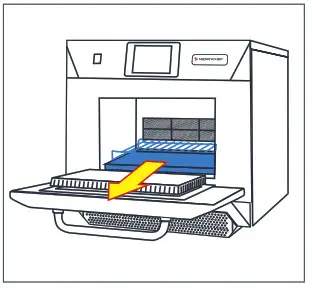 Merrychef eikon e4s Daily oven cleaning - Cool down the oven Wear PPE 1