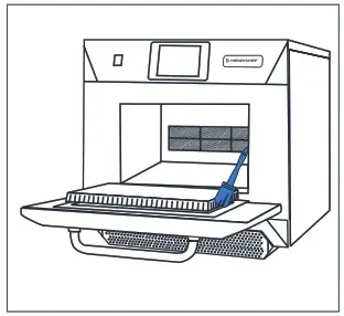 Merrychef eikon e4s Daily oven cleaning - Cool down the oven Wear PPE 3