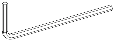 artika AMP105-HDBL Essence LED Wall Light - Hex key