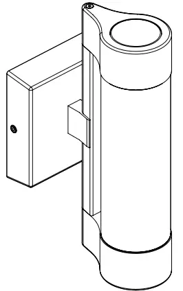 artika AMP105-HDBL Essence LED Wall Light - assembled