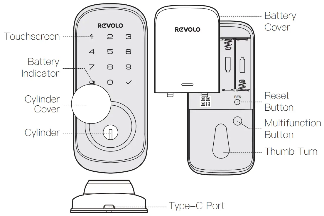 Revolo WFP01 WiFi Smart Lock - PRODUCT OVERVIEW