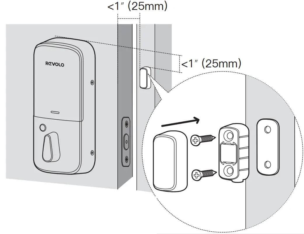 Revolo WFP01 WiFi Smart Lock - Surface Mount